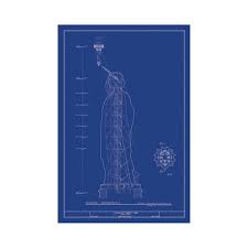 Statue Of Liberty Blueprint Section Statue Of Liberty Statue Blueprints
