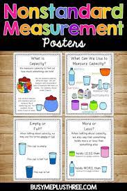 Are You Looking For Some Activities Or Anchor Charts On Nonstandard Capacity For Your Kinderg Capacity Activities Kindergarten Lessons Measurement Kindergarten