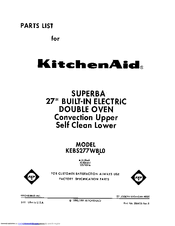 kitchenaid superba kebs277wbl0 manuals