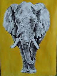 Elephant Painting by Soso Kumsiashvili | Saatchi Art Spain