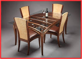 118 Reference Of Glass Table Wood Chairs In 2020 Wooden Dining Table Designs Glass Dining Room Table Wood Dining Room