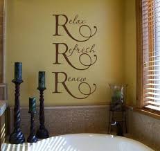  Relax Refresh Renew 37x20 Have 61 Colors By Itswrittenonthewall Spa Bathroom Decor Bathroom Decor Spa Wall Decals For Bedroom