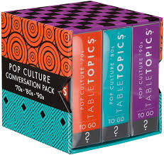 May 15, 2018 · readymade, printable music questions and answers for family and pub quiz night. Buy Tabletopics Pop Culture Conversation Pack 70 S 80 S And 90 S Pop Culture Conversation Cards Brings Back Great Memories Great Gift Online In Usa B07ndn9zmz