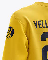 Download Men S Midweight Sweatshirt Mockup Back Half Side View In Apparel Mockups On Yellow Images Object Mockups