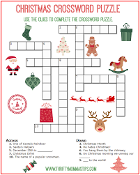 Crossword puzzles can be fun, challenging and educational. Christmas Crossword Puzzle Printable Thrifty Momma S Tips