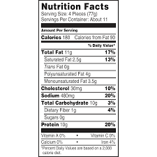 tyson dino nuggets nutrition facts