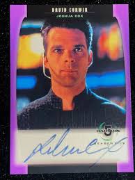 1998 Skybox Babylon 5 Season Five Joshua Cox as David Corwin # A22  Autographed