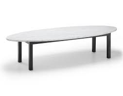 Oval Marble Coffee Table Plain Air