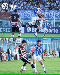 O Santa Cruz aplicou 3 a 1 no Paysandu em pleno Est&aacute;dio da Curuzu neste  s&aacute;bado (27) pela S&eacute;rie C do Campeonato Brasileiro e volta para Recife com  tr&ecirc;s pontos na bagagem.