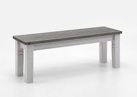 Outdoor metall ohne zurück sitz bank in garten möbel. Massivholz Sitzbank 130cm 2farbig Weiss Grau Kiefer Flur Bank Kuchenbank Holzbank Ebay