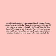 10 Major Things In Life You Need To Stop Taking For Granted In Your 20s Good Life Quotes Quotes About Real Friends Friendship Quotes