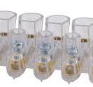 Terminal block, transparent, 10 blocks, 1 screws, 10×6mm2 ...
