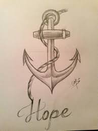 Anchor Drawing Bleistiftzeichnungen Zeichnen Bleistift Einfach Zeichnung