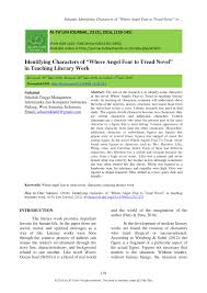 Peringatan, series berjudul angel's tears di dalamnya mungkin terdapat konten kekerasan, berdarah, atau seksual yang tidak sesuai dengan pembaca di bawah umur. Pdf Identifying Characters Of Where Angel Fear To Tread Novel In Teaching Literary Work