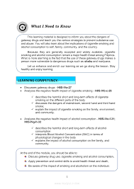 • in october sarah held the teens against tobacco use (tatu) advisor training for cle. Health Quarter 4 Module 4a Prevention Of Substance Use And Abuse Grade 8 Modules
