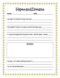 Back To School Hopes And Dreams Goal Setting Responsive Classroom Hopes And Dreams School Goals