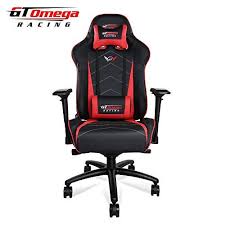 Gt Omega Pro Xl Racing Office Chair Black And Red Leather Esport Gaming Seat Black Office Chair Leather Chair Makeover Leather Office Chair