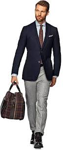 Maybe you would like to learn more about one of these? Mens Wear Pantalon Gris Homme Habillement Homme Veste Marine