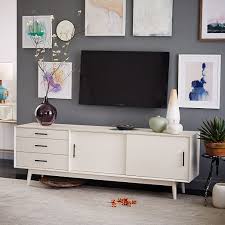 Price is per tv stand/storage cabinet. Mid Century Media Console 80 White