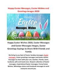 Happy easter sayings and quotes. Happy Easter Messages Easter Wishes Easter Whatsapp Messages By Best Messages Issuu