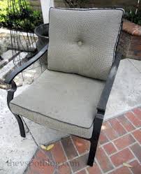 If You Can Wrap A Gift You Can Recover A Chair Cushion Recover Patio Cushions Patio Cushions Outdoor Recovering Chairs