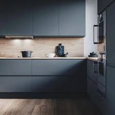 White and navy kitchen features white tongue and groove paneled ceilings. 75 Beautiful Kitchen With Blue Cabinets And Brown Countertops Pictures Ideas July 2021 Houzz