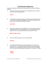 Gas laws packet ideal gas law worksheet pv = nrt. 31 Chemistry The Ideal Gas Law Worksheet Worksheet Project List