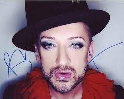 Boy George Signed 8x10 Photo W/ Hologram Coa