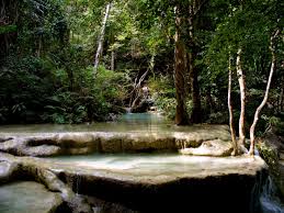 It takes about an hour and a half to get there and costs 50 thai baht per person. File Erawan National Park Kanchanaburi Thailand 355630085 Jpg Wikimedia Commons