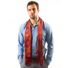 Although dress codes are designed to provide guidance on what to wear, they can often make choosing an outfit more complex. Tootal Red Hourglass Design Fringed Silk Men S Evening Scarf From Ties Planet Uk