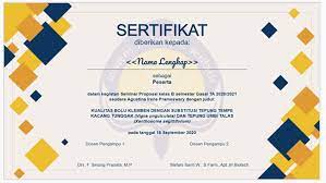 Download template sertifikat word arixta. Cara Membuat Sertifikat Online Dengan Google Form Maskris Co Id