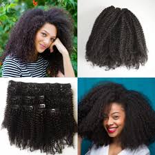 It can be difficult to find the best hairstyle for your natural. Afro Kinky Curly Clip In Human Hair Extensions Mongolian Human Hair African American Clip In Extensions 8 22 Clip Ins G Easy Hair Hair Extension Uk Feather Hair Extensions Uk From Easyhairproducts