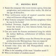 Hope you're ready to rock! Musical Assumptions Musical Quiz From 1947