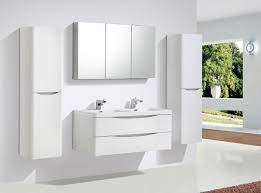Ideal for an effortlessly classy bathroom. Wall Hung Bathroom Furniture Set Smile 1200 White Lily Mirror Mirror Cabinet And Wall Cabinet Optional