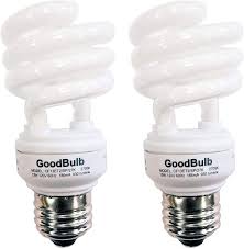 13 Watt Compact Fluorescent Bulb Warm White Light Bulb Ultra Mini Spiral Cfl Light Bulbs 2700k E26 Base 2 Pack Goodbulb Amazon Com