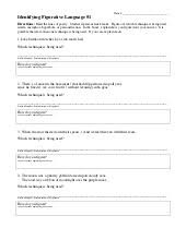 Figurative language a assignment answers. Figurative Language Worksheet 02