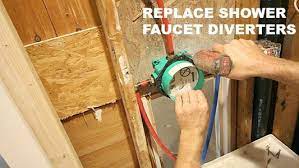 We used a 1/2 shark bite and glued it onto the copper pipe with epoxy glue ( for the bathtub faucet). How To Replace Shower Faucet Diverters Without Soldering Copper Pipes 7 Steps With Pictures Instructables