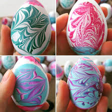 Water Marble Easter Egg Decorating Crafty Morning