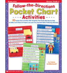 Follow The Directions Pocket Chart Activities By Valerie