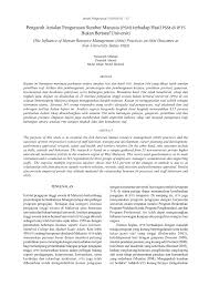 Tujuan pengurusan sumber manusia adalah untuk memastikan bahawa orang yang diambil bekerja digunakan secara cekap dan berkesan dalam. Pdf Pengaruh Amalan Pengurusan Sumber Manusia Psm Terhadap Hasil Psm Di Ipts Bukan Bertaraf Universiti The Influence Of Human Resource Management Hrm Practices On Hrm Outcomes At Non University Status Phei