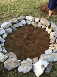 Building a large fire pit: In Only Two Hours Time Digging And Placing We Now Have A Fire Pit Among The Natural Joys Of Winter Season For Many Individuals Is The Warmness A Fire In 2020 Garten