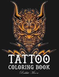 Download Tattoo Coloring Book Rabbit Moon 9781687719584