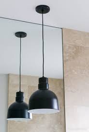 Contemporary Pendant Lights In Our Master Bathroom The Diy Playbook