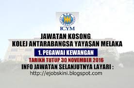 Kolej yayasan melaka atau lebih dikenali sebagai kym merupakan antara institusi pendidikan di melaka yang terkenal dan terkemuka. Jawatan Kosong Kolej Antarabangsa Yayasan Melaka Icym 30 November 2016