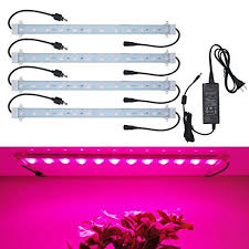 Grow Lights For Plants 45w Including Power Supply 4 Pcs 9 6w Extendable 16 Inches Waterproof Led Grow Light S Grow Lights For Plants Led Grow Lights Led Grow