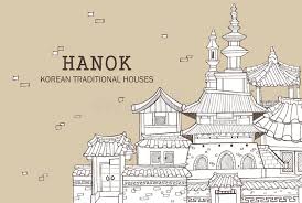 This schedule has been changed. Korean Traditional Houses B Stock Illustration Illustration Of Architecture Building 56107233
