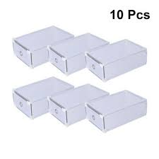 Cassette impilabili cassetta da pesca. 10 Pcs Plastica Scatole A Cassetti Impilabili Spessa Per Scarpe Organizzatore Eur 22 67 Picclick It