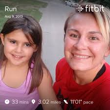 Running with my oldest daughter for her birthday