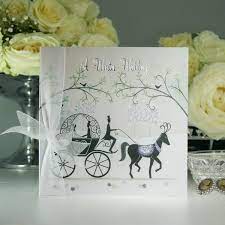 Fairytale Horse And Carriage Wedding Invitation With Crystals Horse And Carriage Wedding Fairytale Wedding Invitations Wedding Carriage
