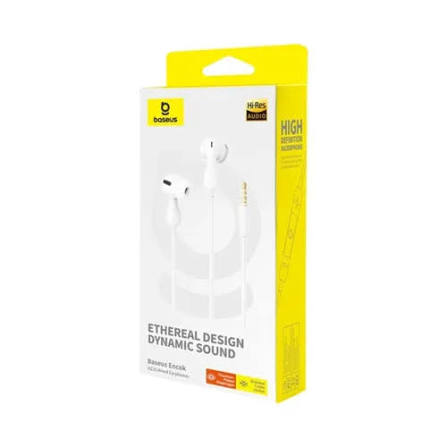 BASEUS  EARPHONE  - HZ20 WHITE 